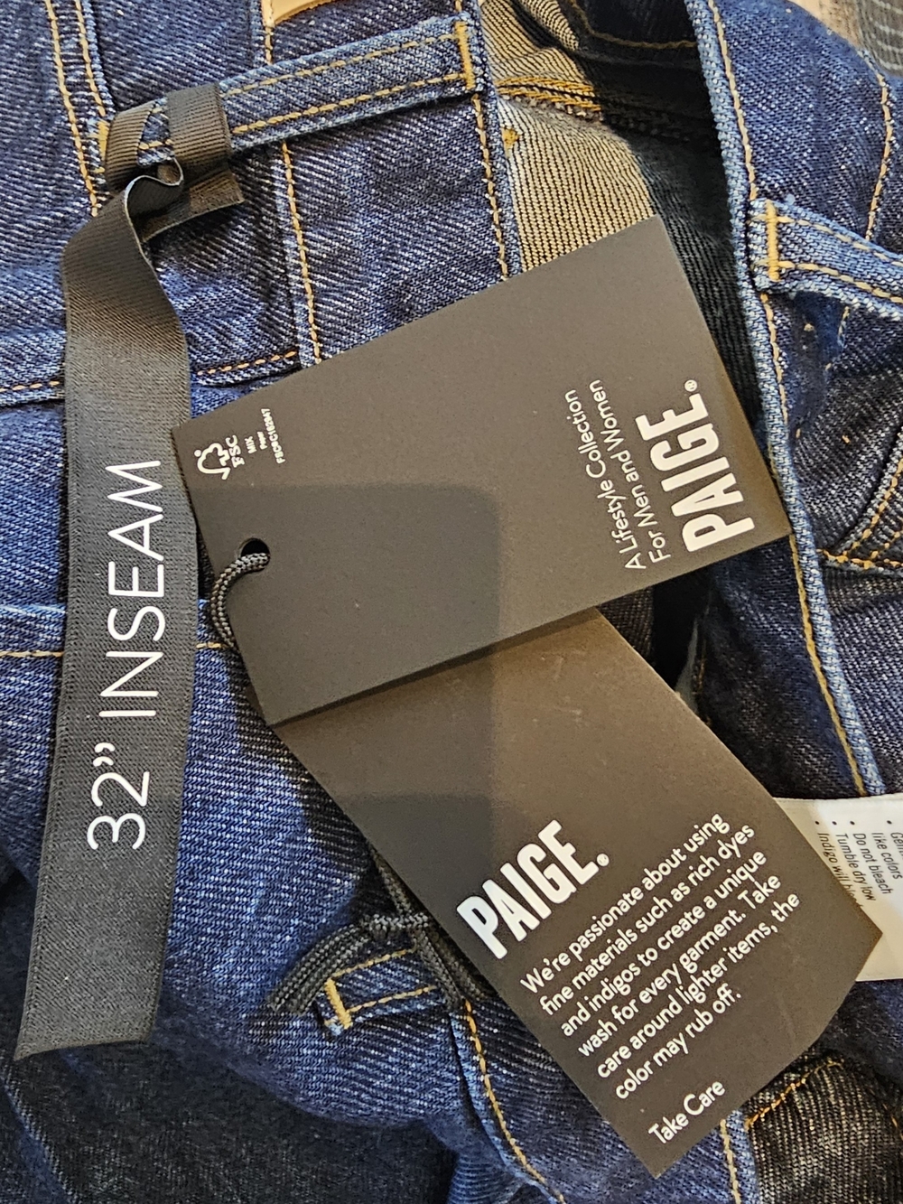 PAIGE Cameron Wide Trouser Jeans Splendor 32" Inseam NWT Size 28 - Picture 8 of 8